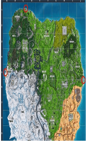 堡垒之夜前往岛屿的最北最南最东最西端任务完成方法