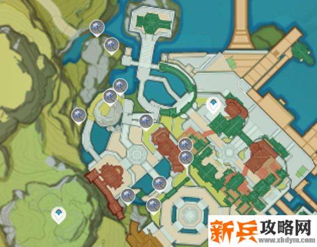 原神 琉璃百合材料采集点