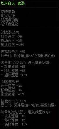 DNF坎坷命运套装属性改版 增加1%暴伤