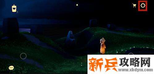 在游戏主界面中，点击【设置】的齿轮图标