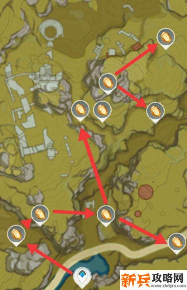 石珀采集路线四