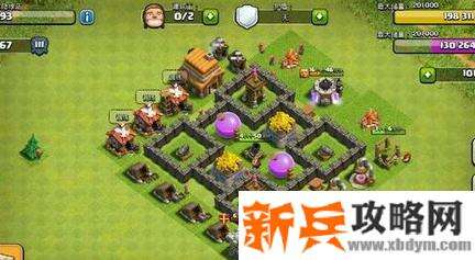 田字形扩展布阵