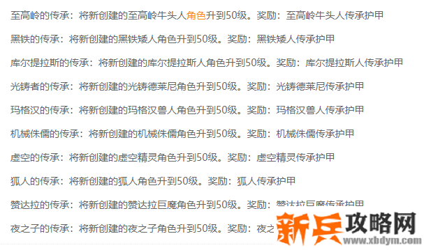 9.0传承护甲解锁大全