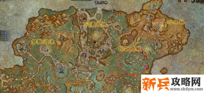 皮毛在仙野红圈处的中立鹿掉率最高