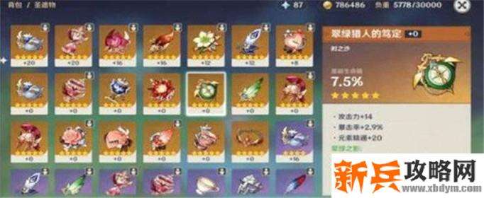 原神圣遗物多少级满级-圣遗物等级上限