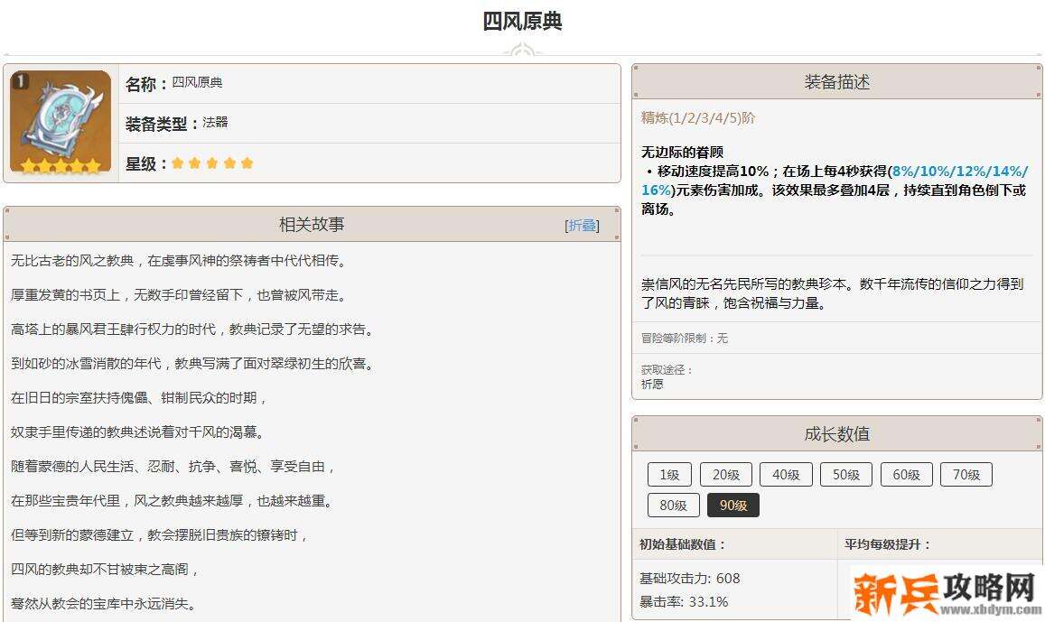 四风原典是谁的毕业武器
