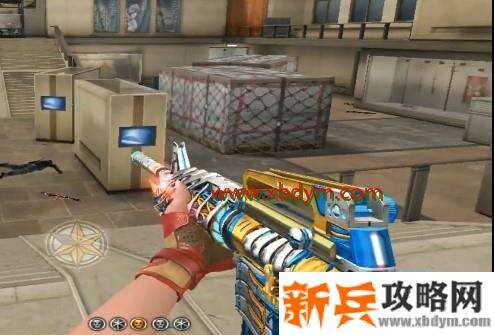 CF黑骑士冠军之势武器预览 金蓝相间