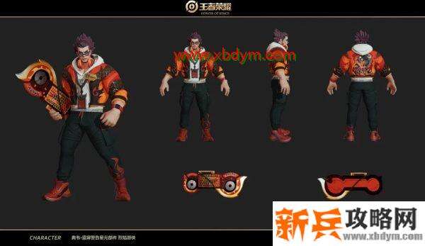 王者荣耀典韦蓝屏警告烈焰游侠星元部件怎么样 王者荣耀典韦蓝屏警告星元部件烈焰游侠展示