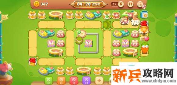 保卫萝卜3游乐场大作战第四关攻略