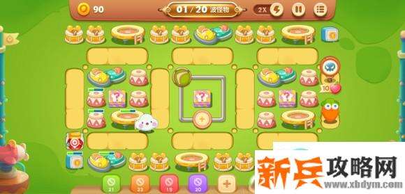 保卫萝卜3游乐场大作战第四关攻略