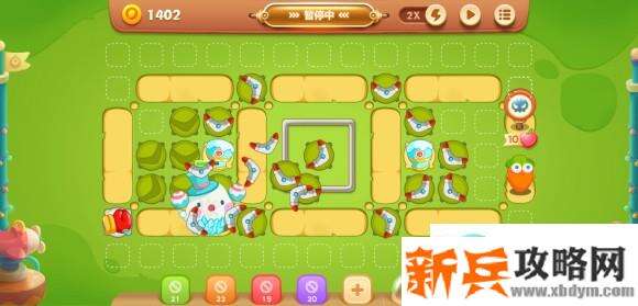 保卫萝卜3游乐场大作战第四关攻略