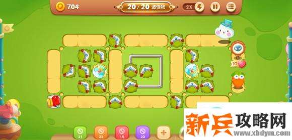 保卫萝卜3游乐场大作战第四关攻略