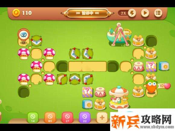 保卫萝卜3游乐场大作战第六关攻略