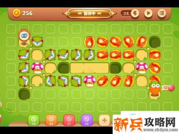 保卫萝卜3游乐场大作战第六关攻略