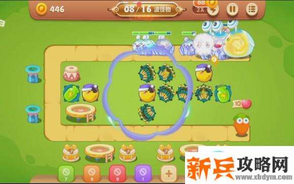 保卫萝卜3游乐场大作战第一关攻略