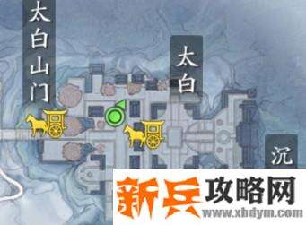 天涯明月刀手游胜景录秦川坐标位置攻略