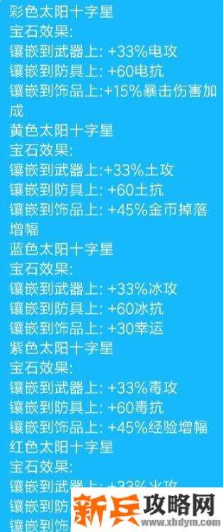 不一样传说宝石介绍