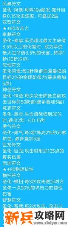 不一样传说符文介绍