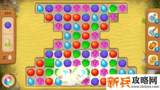 梦幻花园第554关怎么过？ 梦幻花园攻略第554关
