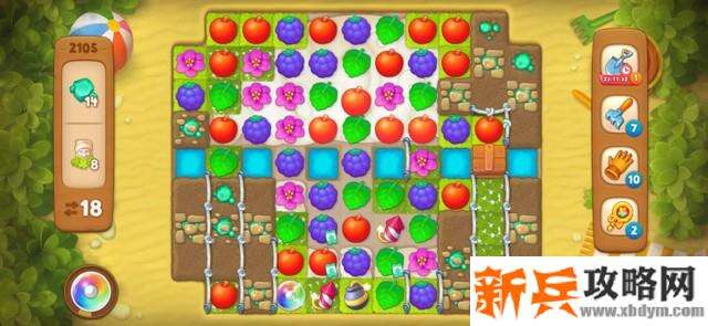 梦幻花园第2105关怎么过？ 梦幻花园攻略第2105关