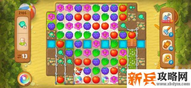 梦幻花园第2105关怎么过？ 梦幻花园攻略第2105关