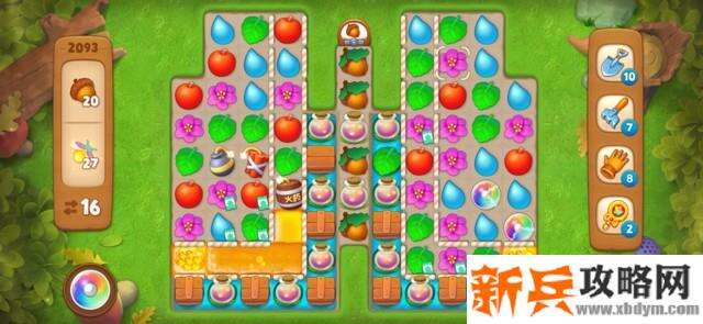 梦幻花园第2093关怎么过？ 梦幻花园攻略第2093关