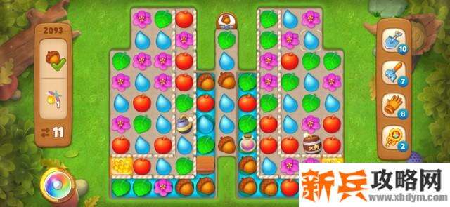 梦幻花园第2093关怎么过？ 梦幻花园攻略第2093关