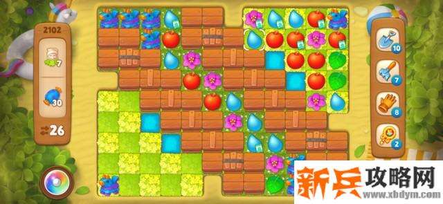 梦幻花园第2102关怎么过？ 梦幻花园攻略第2102关