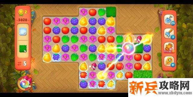 梦幻花园第5020关怎么过？ 梦幻花园攻略第5020关