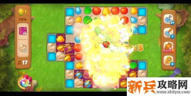 梦幻花园第5016关怎么过？ 梦幻花园攻略第5016关