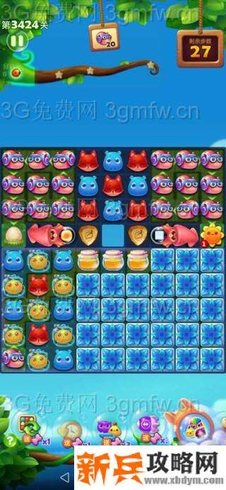 开心消消乐第3424关怎么过？ 开心消消乐第3424关图文攻略