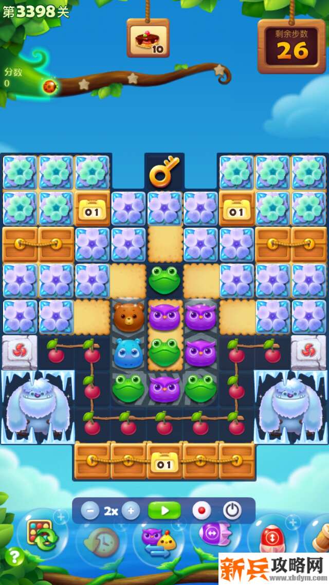 开心消消乐第3398关怎么过？ 开心消消乐第3398关图文攻略