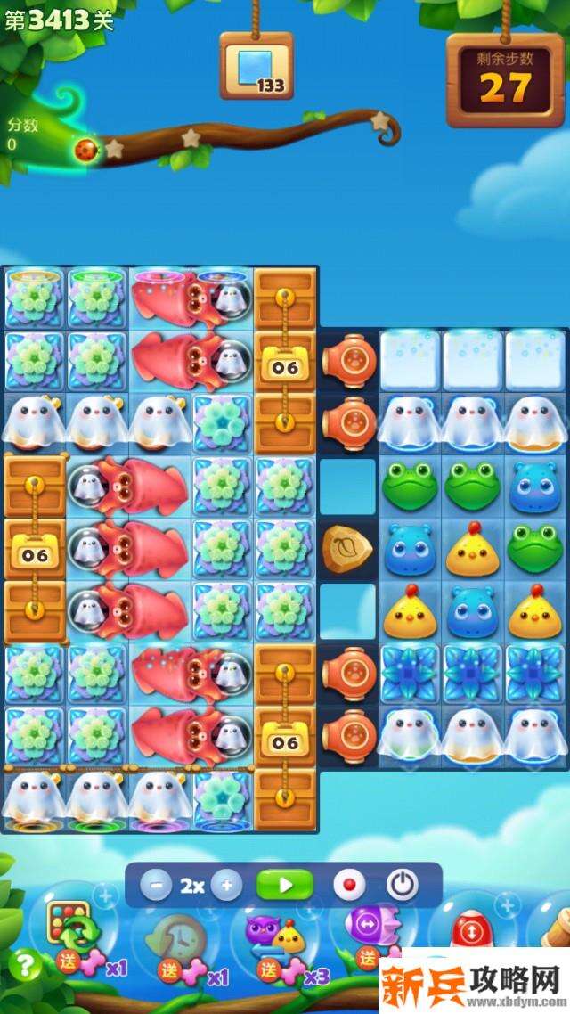 开心消消乐第3413关怎么过? 开心消消乐第3413关图文攻略