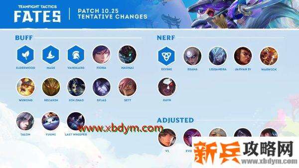 云顶之弈10.25版本改动了什么 云顶之弈10.25版本改动内容