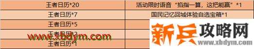 王者荣耀王者日历怎么获得 王者荣耀王者日历获取方式汇总