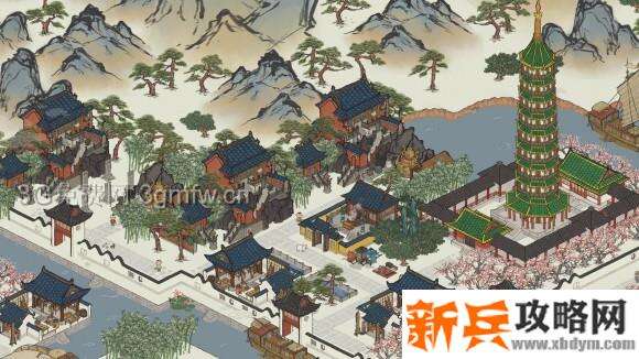 江南百景图琉璃塔怎么摆？