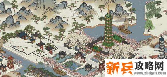 江南百景图琉璃塔怎么摆？