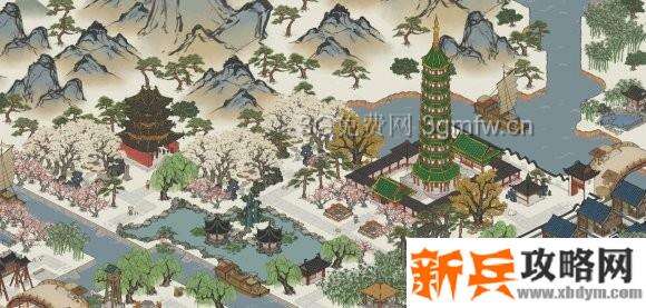 江南百景图琉璃塔怎么摆？