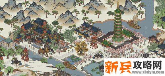 江南百景图琉璃塔怎么摆？