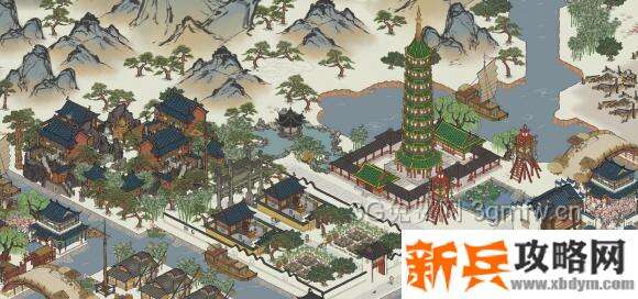 江南百景图琉璃塔怎么摆？