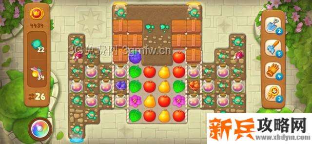 梦幻花园4434关怎么过？ 梦幻花园攻略4434关