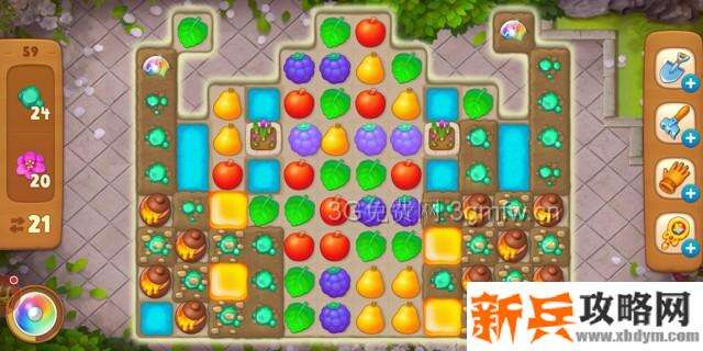 梦幻花园59关怎么过？ 梦幻花园攻略59关