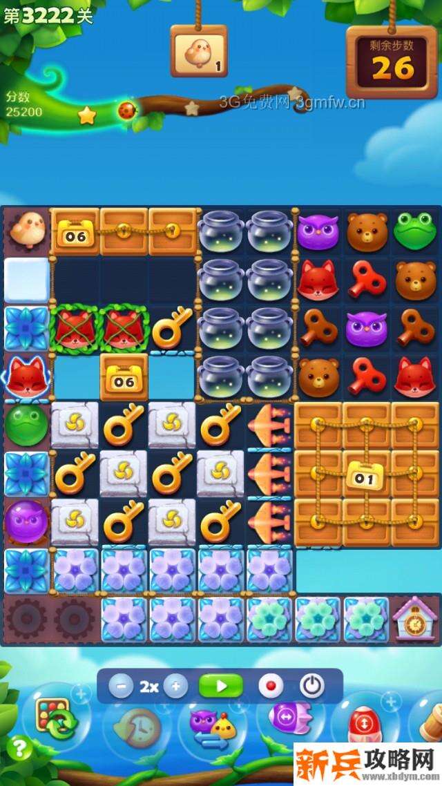 开心消消乐3222关怎么过？ 开心消消乐3222关图文攻略