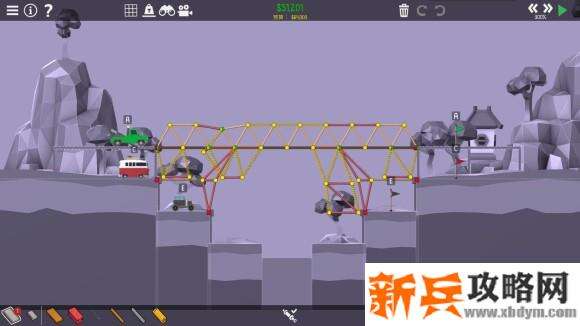桥梁建造师2《PolyBridge2》5-1攻略