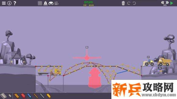 桥梁建造师2《PolyBridge2》5-1攻略