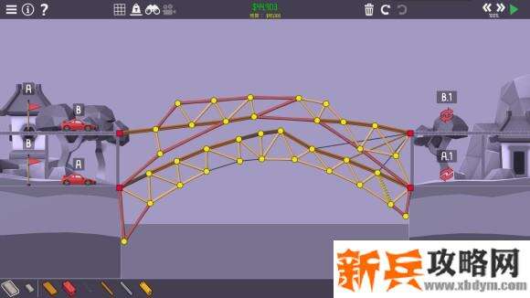 桥梁建造师2《PolyBridge2》5-3攻略