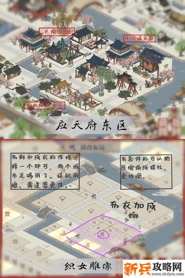 江南百景图应天府怎么布局？