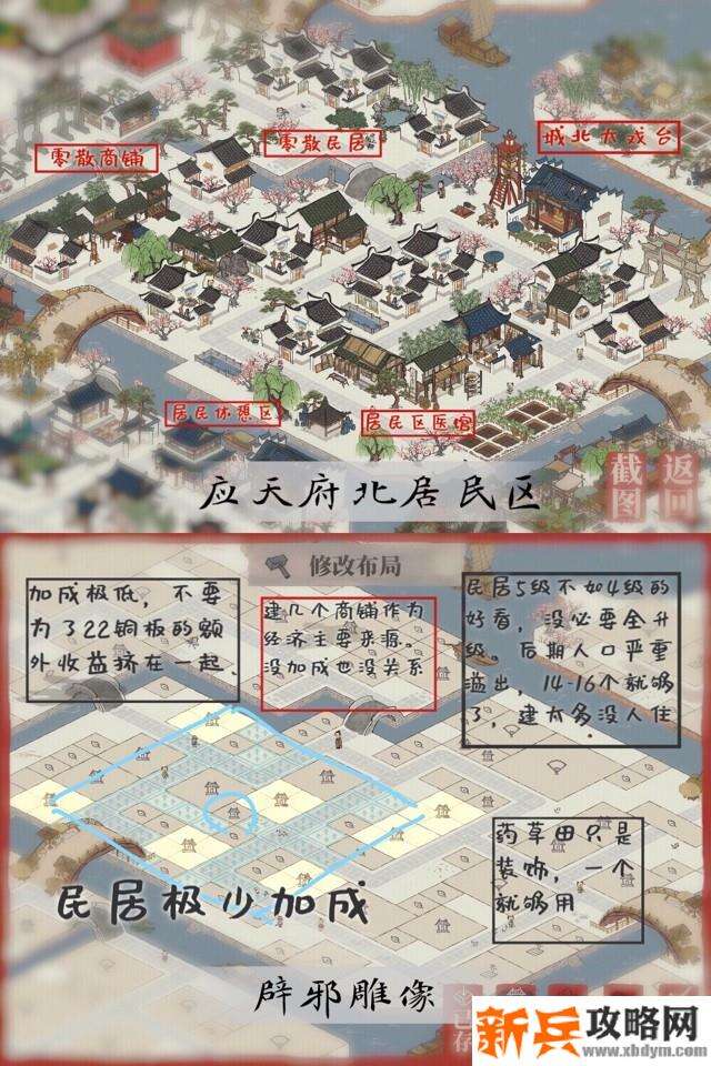 江南百景图应天府怎么布局？