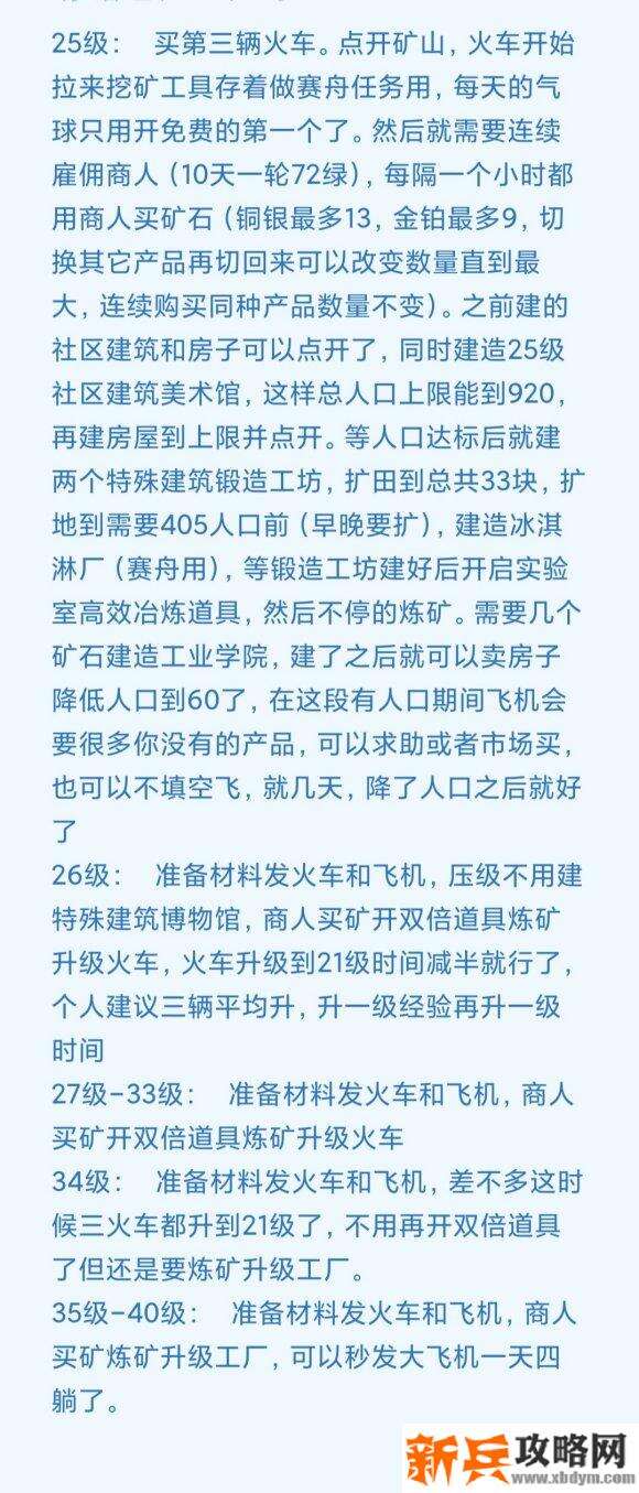 梦想城镇《Township》压级攻略