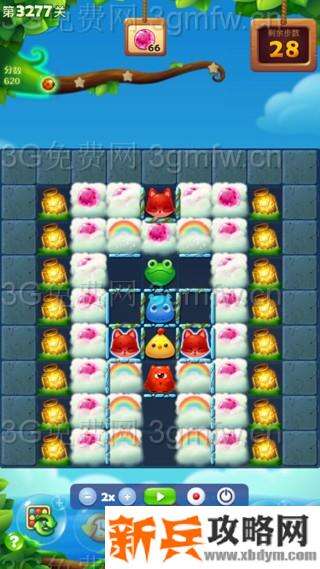 开心消消乐3277关怎么过？ 开心消消乐3277关三星攻略